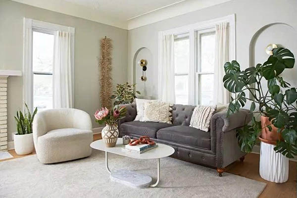 Xu hướng đồ nội thất cong mang lại không gian thư giãn cho ngôi nhà