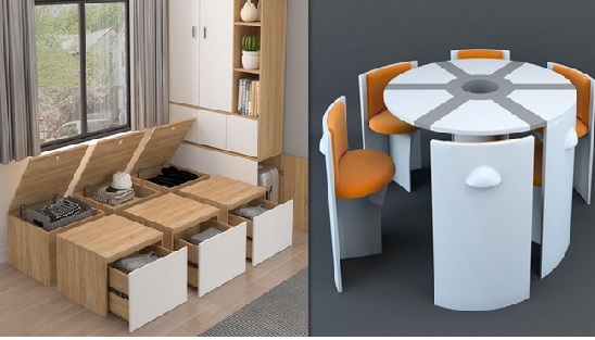 Xu hướng sử dụng nội thất thông minh tiết kiệm không gian nhà ở