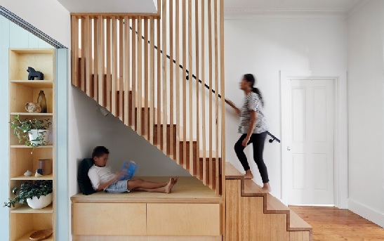 Cầu thang ẩn cho nhà phố chật hẹp