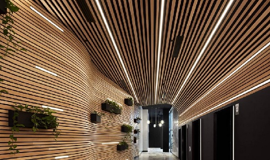 Trần nhôm giả gỗ phù hợp với nhiều phong cách thiết kế khác nhau